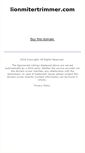 Mobile Screenshot of lionmitertrimmer.com